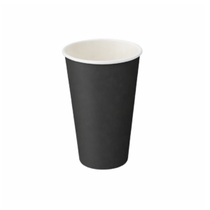 pakmax black 16oz single layer hot paper cup slhpc 90 16bk