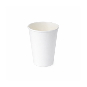 pakmax white 8oz 90mm single layer hot paper cup slhpc 90 8w