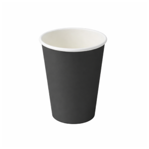 pakmax black 12oz single layer hot paper cup slhpc 90 12bk